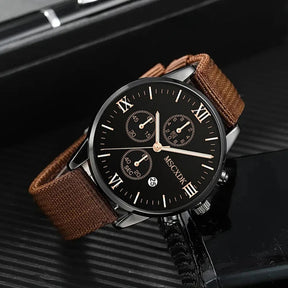 Relógio Casual com Pulseira de Nylon - Quartzo Royal